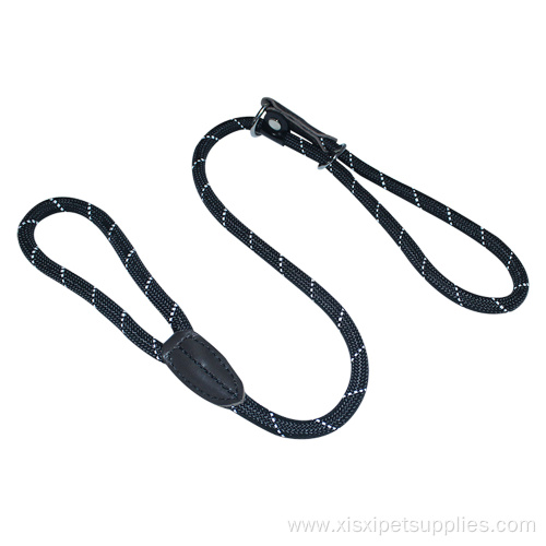 Nylon Rope Leather Connection Mountain Climbing Dog Leashes